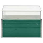 vidaXL Greenhouse Green 39.4"x39.4"x30.3" Galvanized Steel