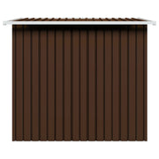 vidaXL Garden Storage Shed Brown 76.4"x47.6"x71.3" Steel