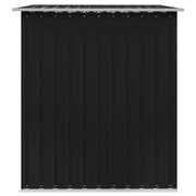 vidaXL Garden Storage Shed Anthracite Steel 101.2"x80.7"x70.1"