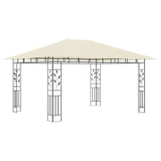 vidaXL Gazebo with Mosquito Net 13.1'x9.8'x9' Cream 0.6 oz/ft