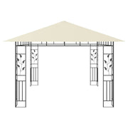 vidaXL Gazebo with Mosquito Net 13.1'x9.8'x9' Cream 0.6 oz/ft