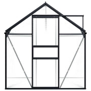 vidaXL Greenhouse Anthracite Aluminum 51.1 ft