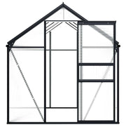 vidaXL Greenhouse Anthracite Aluminum 51.1 ft