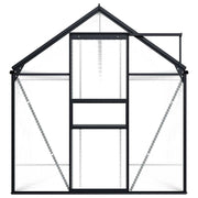 vidaXL Greenhouse Anthracite Aluminum 63.4 ft