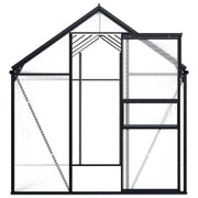 vidaXL Greenhouse Anthracite Aluminum 63.4 ft