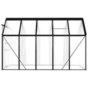 vidaXL Greenhouse Anthracite Aluminum 63.4 ft