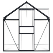 vidaXL Greenhouse with Base Frame Anthracite Aluminum 51.1 ft