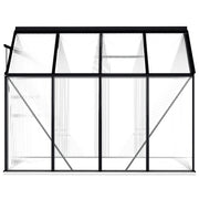 vidaXL Greenhouse with Base Frame Anthracite Aluminum 51.1 ft