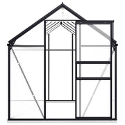 vidaXL Greenhouse with Base Frame Anthracite Aluminum 75.7 ft