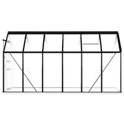 vidaXL Greenhouse with Base Frame Anthracite Aluminum 75.7 ft