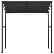 vidaXL BBQ Gazebo 84.6"x59.1"x86.6" Anthracite Steel