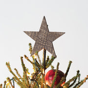 Wooden Christmas Star Tree Topper