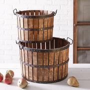 Set of Two Cider Press Baskets