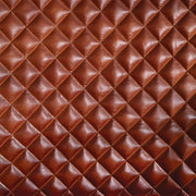 Leather Diamond Pattern Armchair