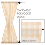 Annie Buffalo Tan Check Door Panel 72x40