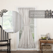 Annie Buffalo Grey Check Door Panel 72x40