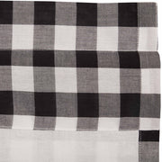 Annie Buffalo Black Check Ruffled Short Panel Set of 2 63x36