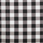 Annie Buffalo Black Check Ruffled Short Panel Set of 2 63x36