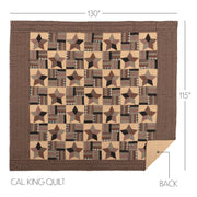 Bingham Star California King Quilt 130Wx115L