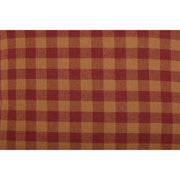 Burgundy Check King Pillow Case Set of 2 21x40