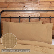 Burlap Natural King Pillow Case Set of 2 21x40