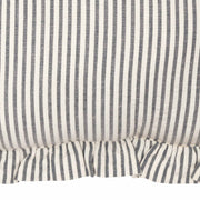 Hatteras Seersucker Blue Ticking Stripe Fabric Pillow 14x22