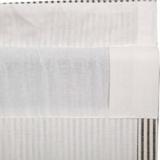 Hatteras Seersucker Blue Ticking Stripe Short Panel Set of 2 63x36