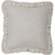 Hatteras Seersucker Blue Ticking Stripe Fabric Pillow 12x12