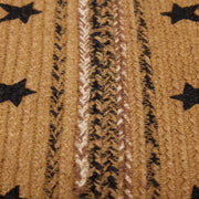 Kettle Grove Jute Stair Tread Stencil Stars Border Oval Latex 8.5x27