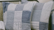 Sawyer Mill Blue Quilted Euro Sham 26x26