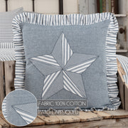 Sawyer Mill Blue Barn Star Pillow 18x18