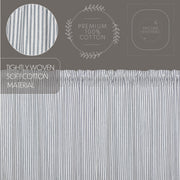 Sawyer Mill Blue Ticking Stripe Prairie Short Panel Set of 2 63x36x18