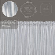 Sawyer Mill Blue Ticking Stripe Prairie Swag Set of 2 36x36x18