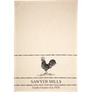 Sawyer Mill Charcoal Poultry Muslin Unbleached Natural Tea Towel 19x28