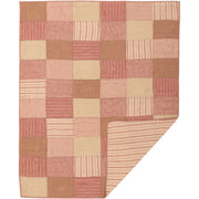 Sawyer Mill Red Block Quilted Throw 50x60