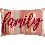 Sawyer Mill Red Family Pillow 14x22