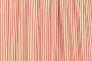 Sawyer Mill Red Ticking Stripe Balloon Valance 15x60