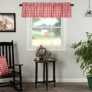 Annie Buffalo Red Check Valance 16x72