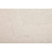 Burlap Antique White Star King Sham 21x37