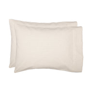 Burlap Antique White Standard Pillow Case Set of 2 21x30