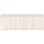 Burlap Antique White Valance 16x60