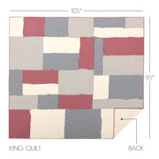 Hatteras Patch King Quilt 105Wx95L