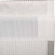 Hatteras Seersucker Blue Ticking Stripe Valance 16x60