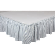 Sawyer Mill Blue Ticking Stripe King Bed Skirt 78x80x16