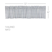 Sawyer Mill Blue Plaid Valance 16x72