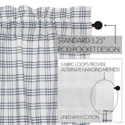 Sawyer Mill Blue Plaid Valance 16x72