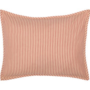 Sawyer Mill Red Ticking Stripe Standard Sham 21x27