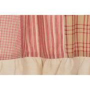 Sawyer Mill Red Patchwork Valance 19x60