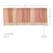 Sawyer Mill Red Patchwork Valance 19x72