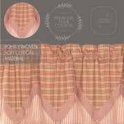 Sawyer Mill Red Valance Layered 20x60